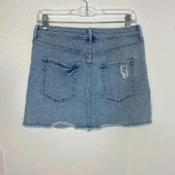 Forever 21 Denim Distressed Mini Skirt - Picture 3 of 4